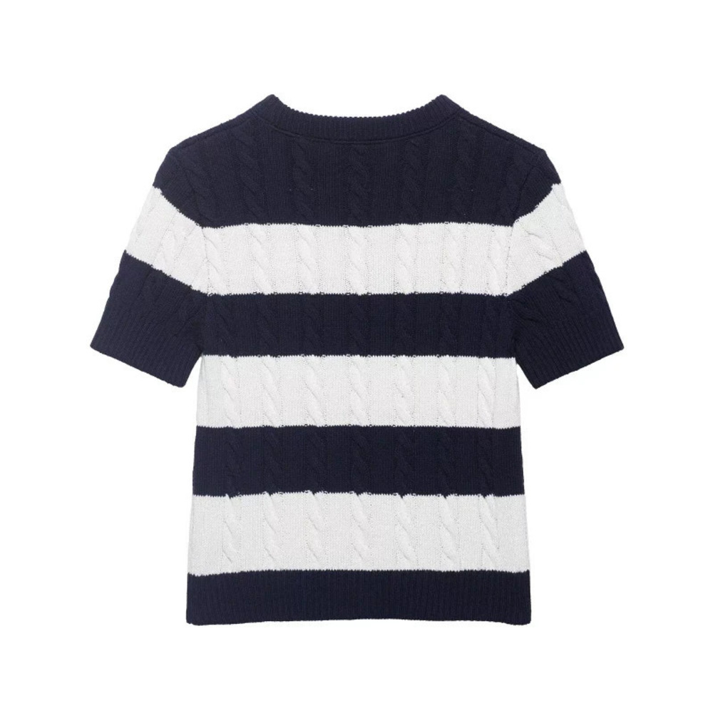ZARA Casual Pullover Knit Colorblock Striped Sweater